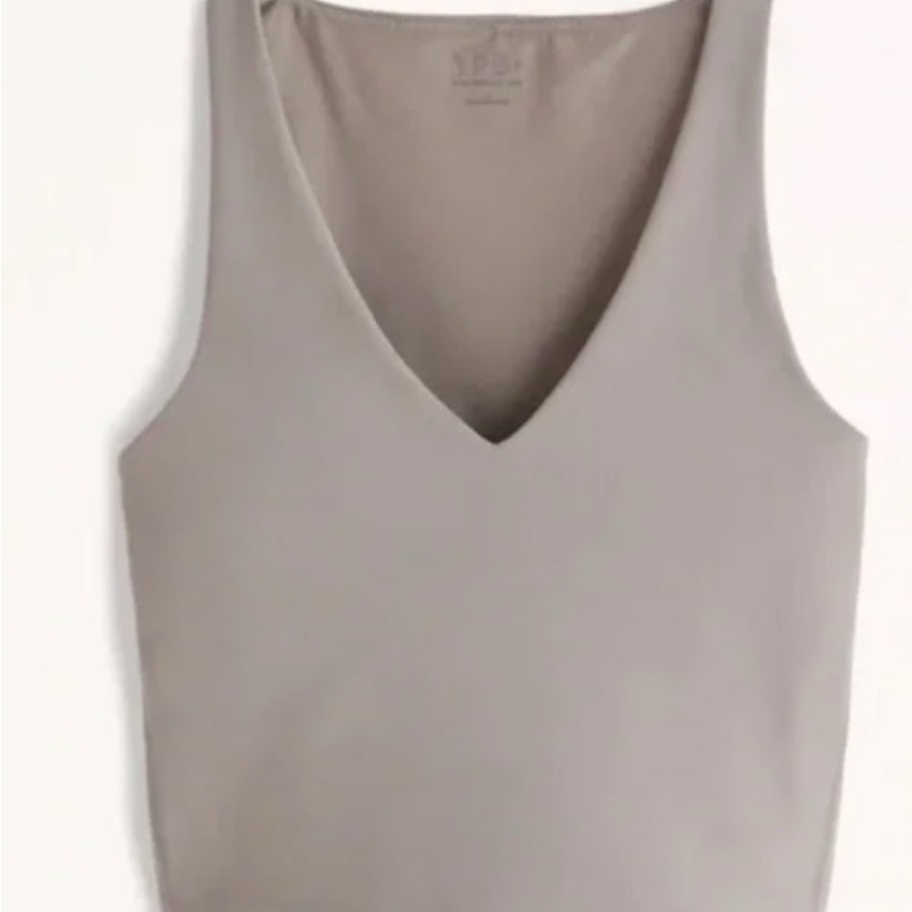 Abercrombie YPB V-Neck Slim Tank, Sand, Medium